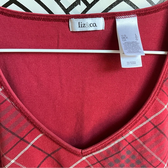 Liz Claiborne Tops Vintage Liz Claiborne Ref Plaid Baby Doll Tee